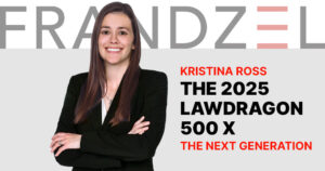 Kristina Ross featured in Lawdragon's 2025 500 X list