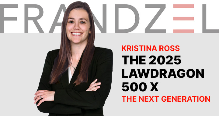 Kristina Ross featured in Lawdragon's 2025 500 X list
