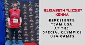 Elizabeth "Lizzie" Kenna at the Special Olympics