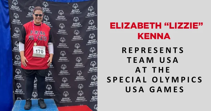 Elizabeth "Lizzie" Kenna at the Special Olympics